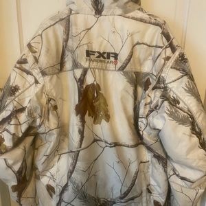 FXR white camo winter jacket.